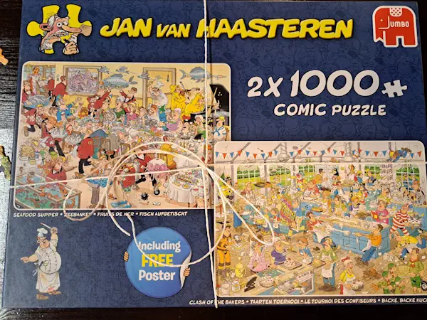 Jumbo - Jan Van Haasteren - Seafood supper ja Clash of the Bakers-KÄYTETTY